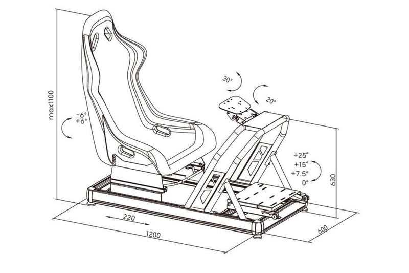 Gorilla Gaming Professional Racing Simulator Cockpit