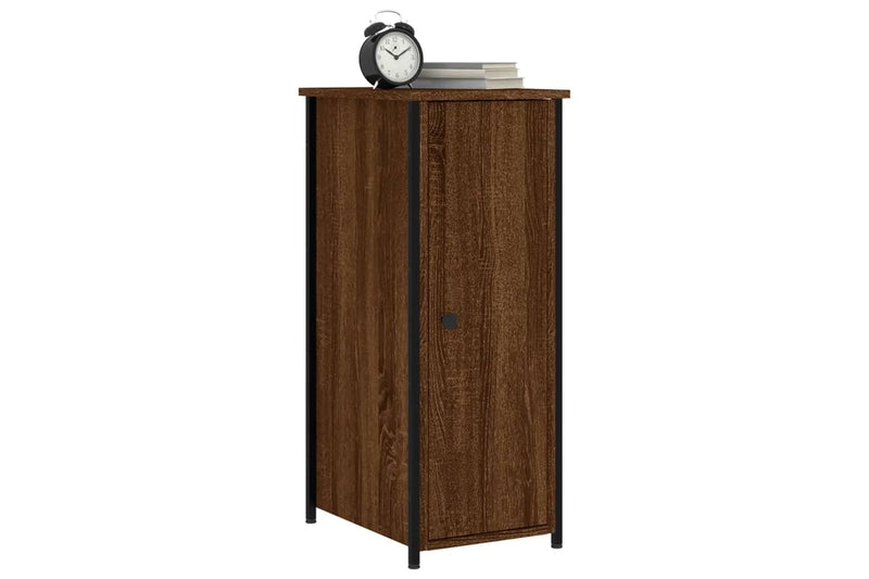 Bedside Cabinet Brown Oak 32x42x80 cm Engineered Wood vidaXL