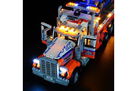 LEGO Technic Heavy-Duty Tow Truck with Crane Toy Model Building Set