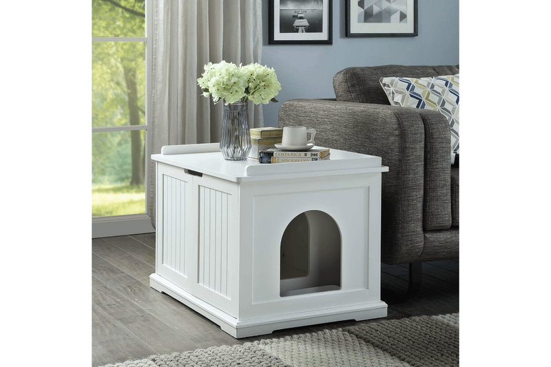 Cleo Cabinet, White Cat Litter