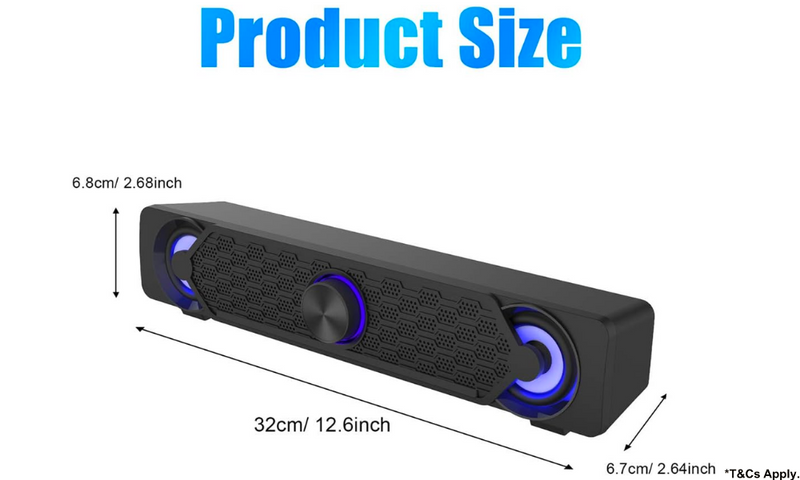 Smalodi Mini PC LED Soundbar