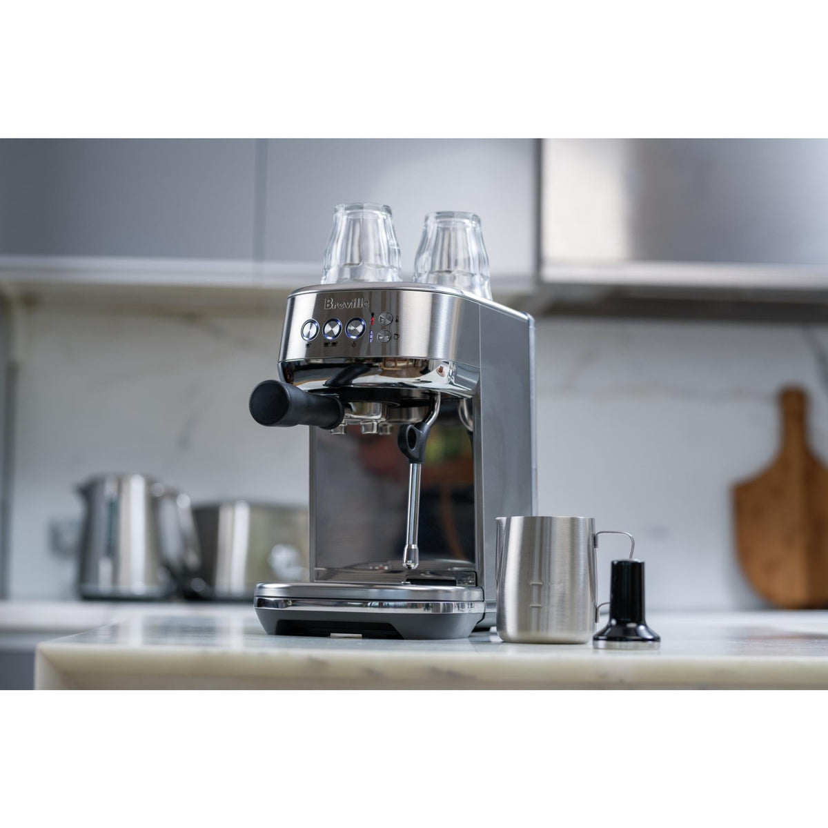 Breville Bambino Plus Espresso Coffee Machine (Black Truffle) — view 2