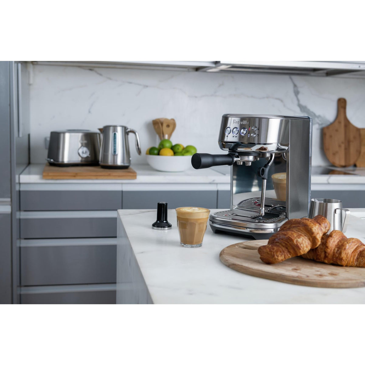 Breville Bambino Plus Espresso Coffee Machine (Black Truffle) — view 3