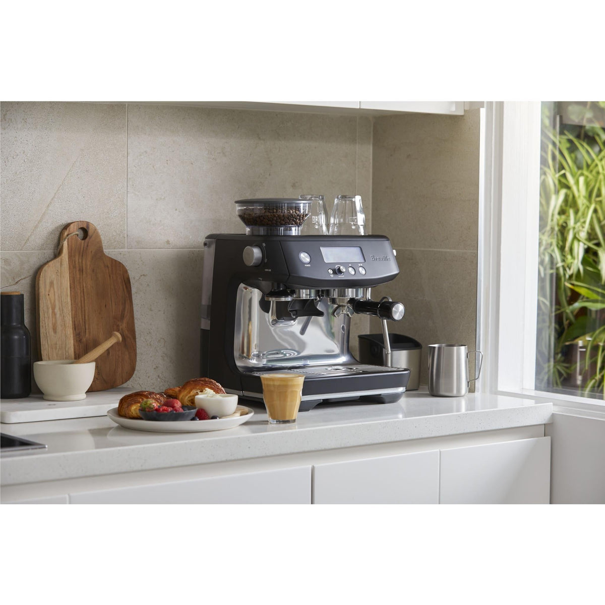 Breville the Barista Pro Coffee Machine (Black Truffle) — view 4