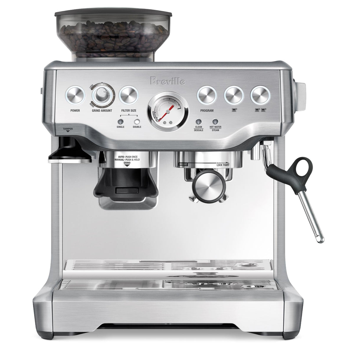 Breville the Barista Express Coffee Machine (Brushed Stainless Steel) — view 3