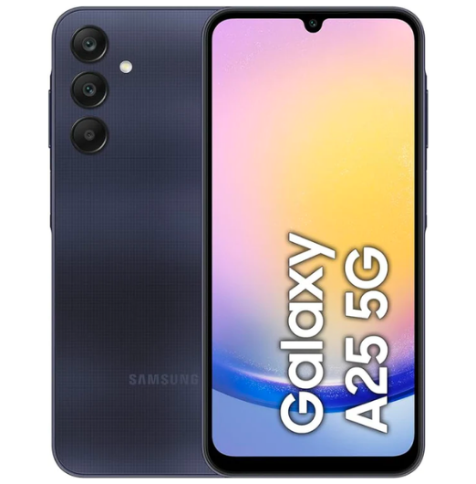 Samsung Galaxy A25 5G Smartphone Factory Unlocked Android Mobile Phone, 128GB, Blue Black