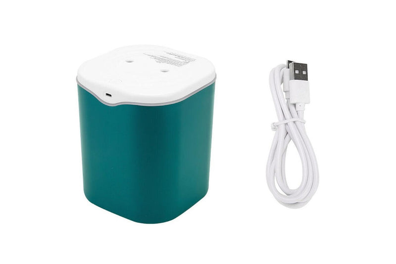 2L USB Double Spray Humidifiers with Colorful Light Cool Mist Ultrasonic Steam Air Humidifier Green