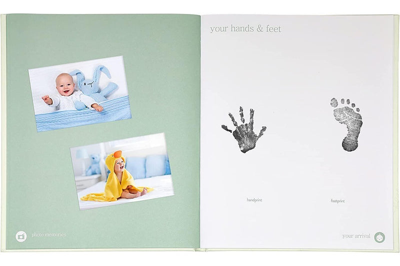 Pearhead: Leaves Baby Book - Sage