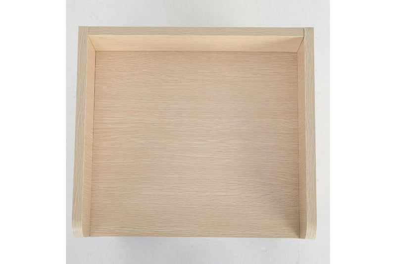 2X Bedside Table Side Storage Cabinet Nightstand Bedroom 1 Drawer Shelf Lark Oak Bedside Tables