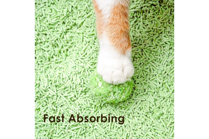 2x Zodiac 7L 2.5kg Fruity Tofu Soy Pulp Pet Cat Litter Absorbent Clump Green Tea