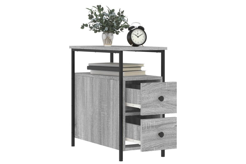 Bedside Cabinets 2 pcs Grey Sonoma 30x60x60 cm Engineered Wood vidaXL