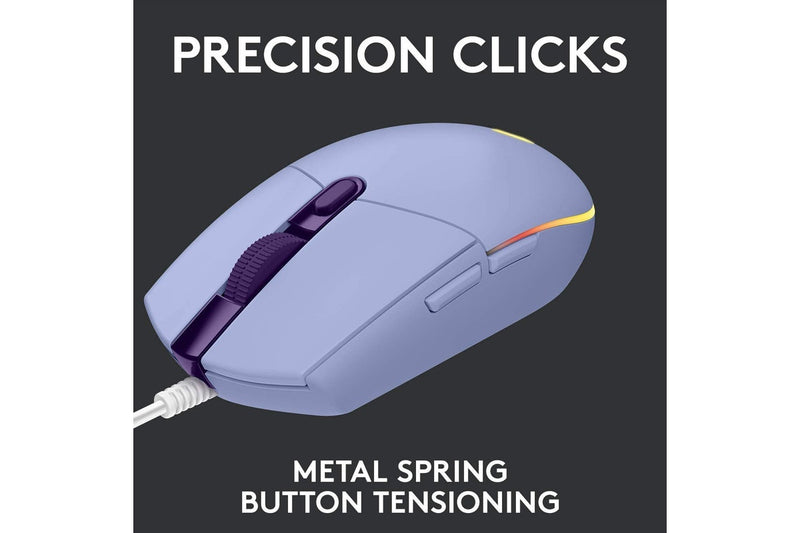 Logitech G203 LIGHTSYNC RGB Gaming Mouse (Lilac)