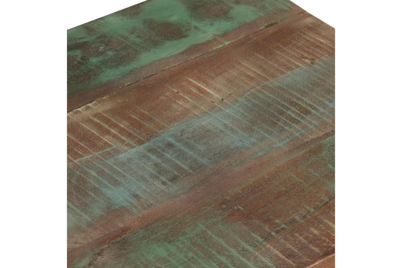 Side Table with Wheels 40x40x42 cm Solid Wood Reclaimed vidaXL