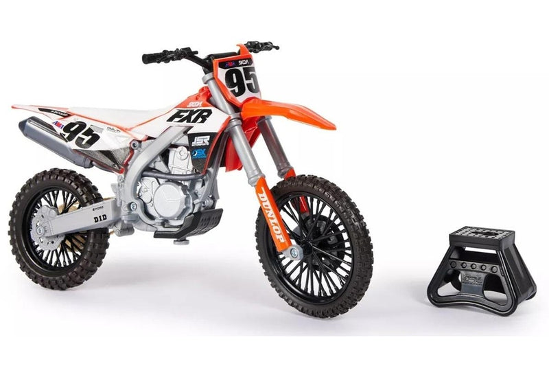 SX: Supercross 1:10 Die Cast Motorcycle - Justin Starling (Red & White)