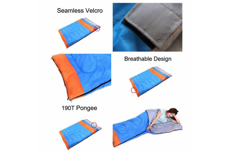 Costcom -10 degree Double Outdoor Camping Sleeping Bag Hiking Thermal Winter 220x150cm