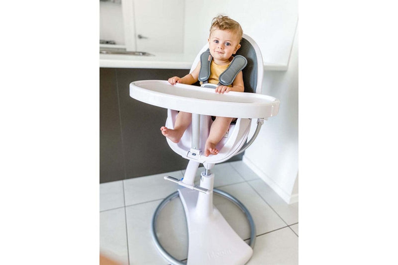 Bloom Fresco Infant Modern Seat Pad Starter Kit High Chair Silver Size 0-8y