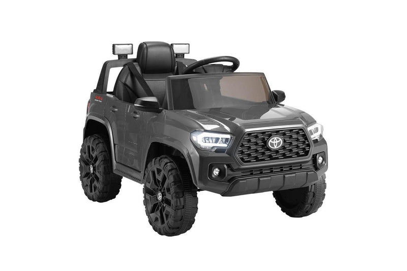 Kids Electric Ride On Car Toyota Tacoma Off Road Jeep Toy Cars Remote 12V Grey