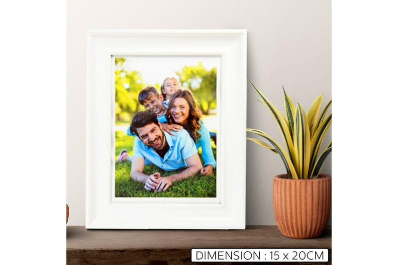 UniGift Photo Frame, Picture Frame Set with Glass Front - White (15x20cm)