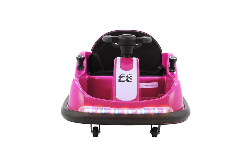 Rigo Kids Ride On Car Bumper Kart 6V Electric Toys Cars Remote Control Pink