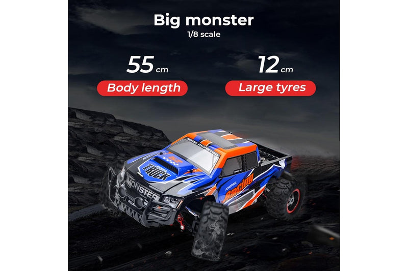 Centra RC Car 1:8 4WD Off-Road Racing Brushed Motor 2.4GHz Remote Control Blue