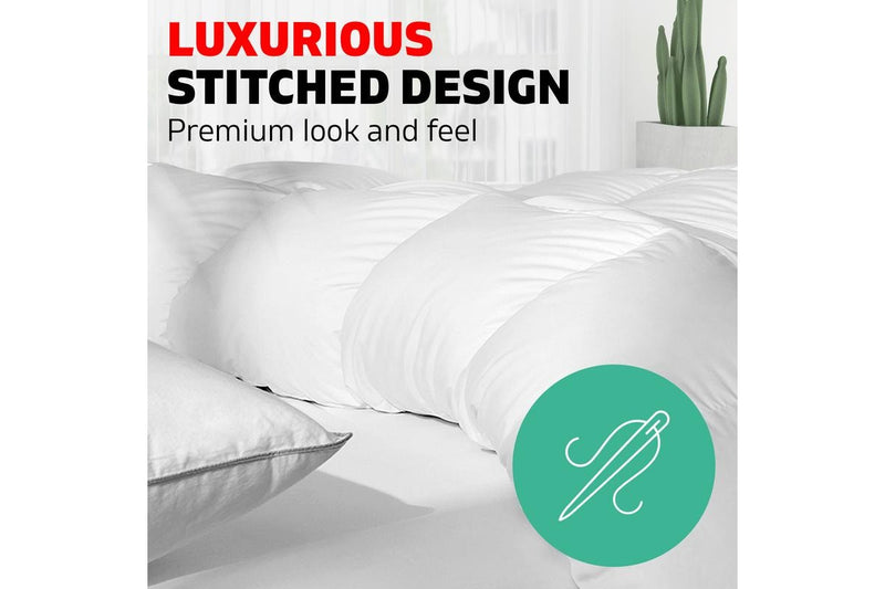 King Size Bedding Goose Down Feather Quilt Doona Duvet 700GSM Winter White