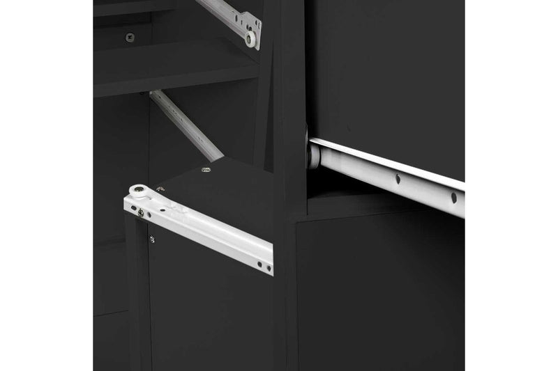 Tallboy Dresser 6 Chest of Drawers Cabinet 85 x 39.5 x 105 - Black