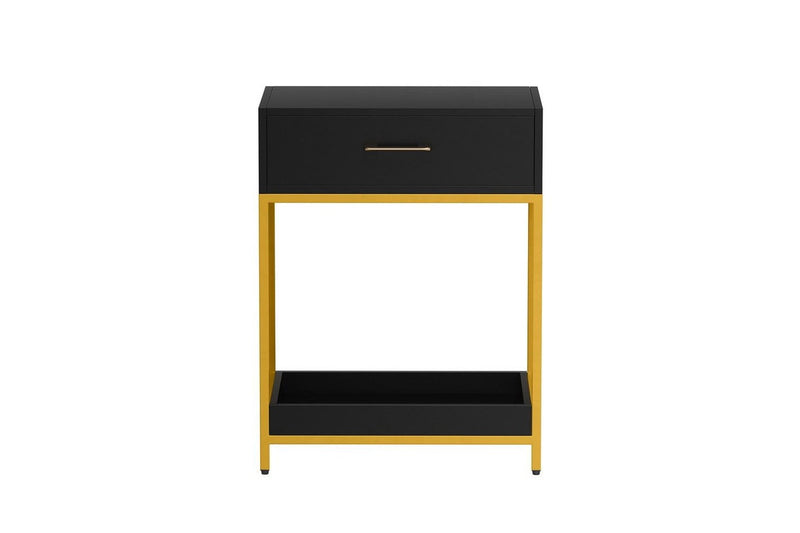 Artiss Bedside Table Drawers Side Table Shelf Bedroom Furniture Nightstand Black