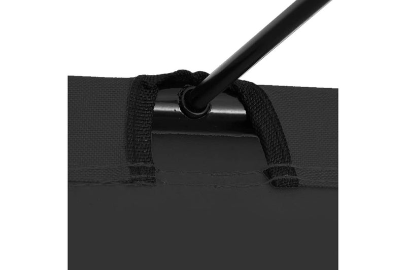 Camping Bed 180x60x19 cm Oxford Fabric and Steel Black vidaXL