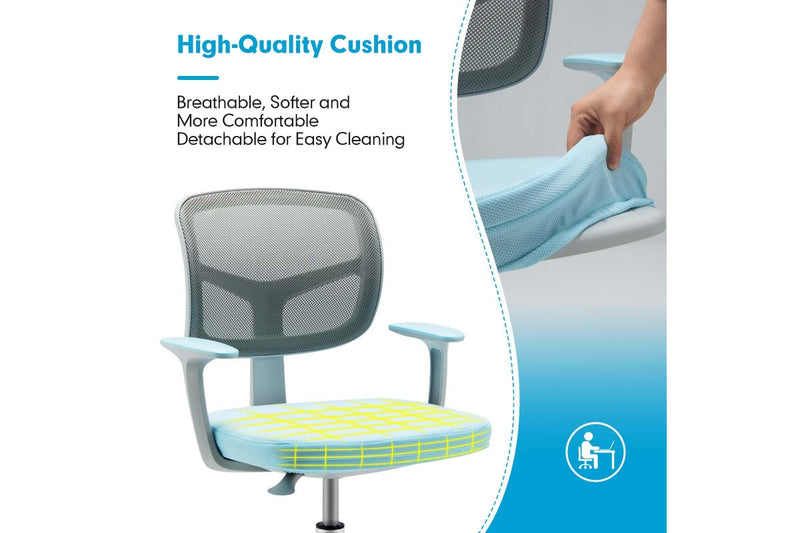 Giantex Desk Chair Home Office Mesh Task Chair,Blue