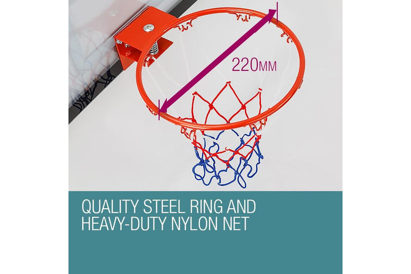 Dr.Dunk Indoor Mini Basketball Hoop Ring Backboard Kit Door Mounted Mount Kid Set