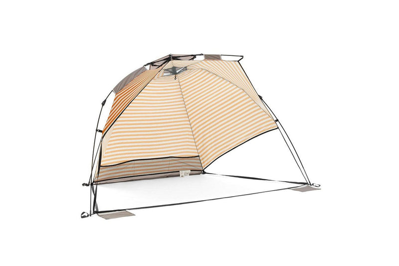 Life! Airlie 240x120cm Beach Outdoor UV Sun Canopy Tent Shelter GRY ORAG Stripe