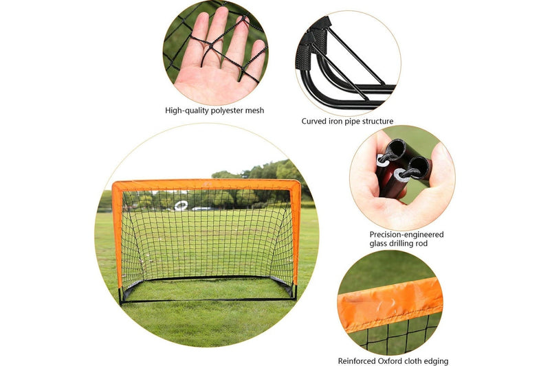 Portable Pop Up Soccer Goals for Kids and Adults - Easy Assembly Backyard Play Set