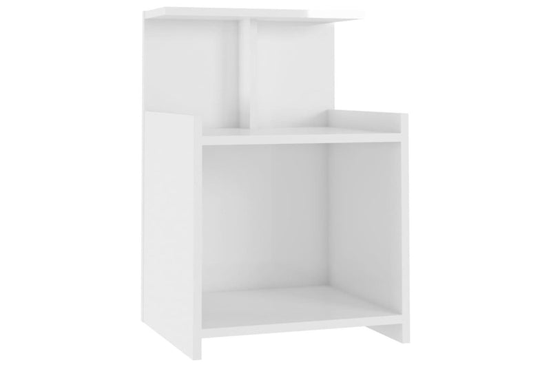 Bed Cabinets 2 Pcs High Gloss White 40X35x60 Cm Engineered Wood Bedside Tables