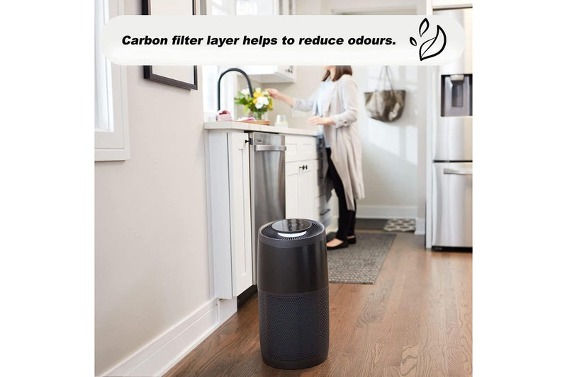 Air Purifier AP100 HEPA-13 Filter 99.9% Virus Removal Small Black