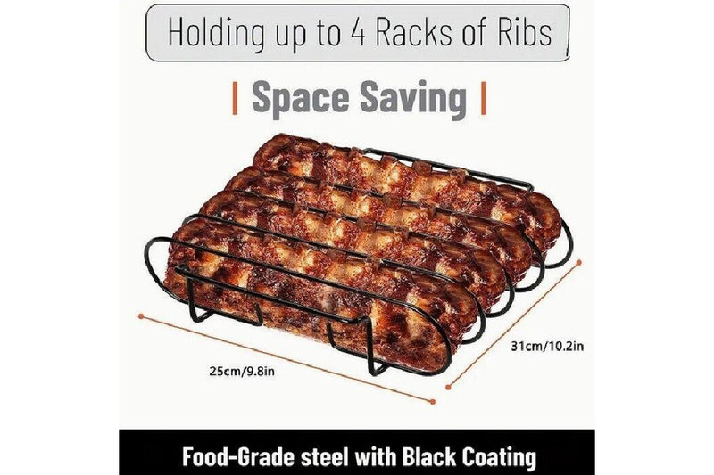 1 pc Rib Frame Holds Up To 4 Full Rib Frames For BBQ Smoking Frame Non-stick