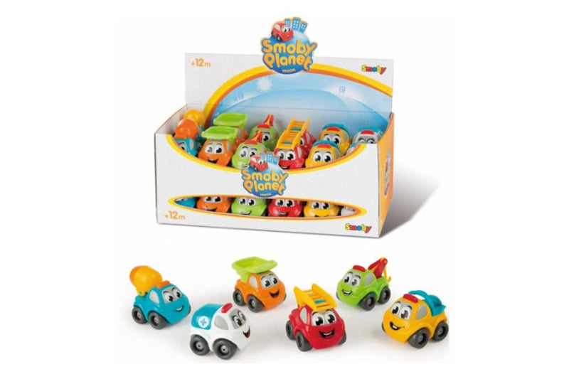 4x Simba Smoby Planet Vroom Bubble Car Kids Children Vehicle Toy Assorted 12m+