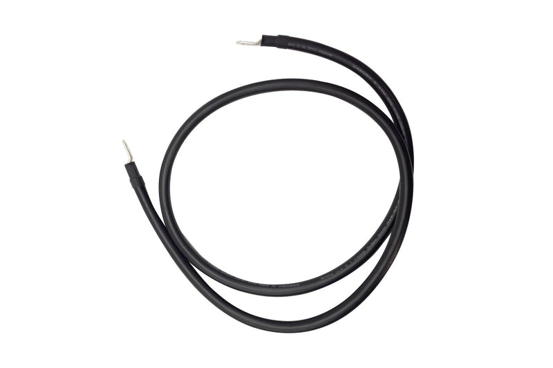 1.5m 1AWG Connector Cable Power Wire Black M8 Lug On Both Ends Superior Corrosion Resistance Inverter Car RV Marine