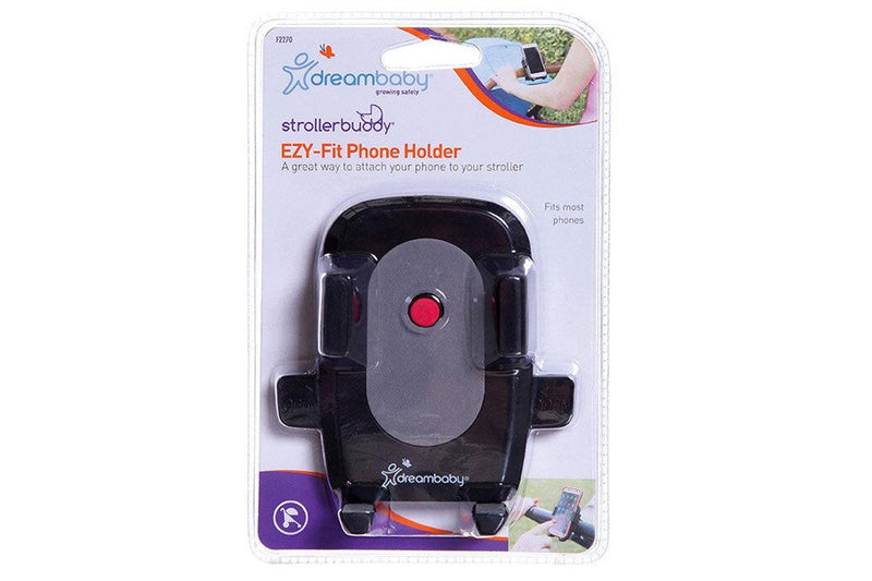 Dreambaby Strollerbuddy EZY-Fit Phone Holder Storage For Stroller Pram Black