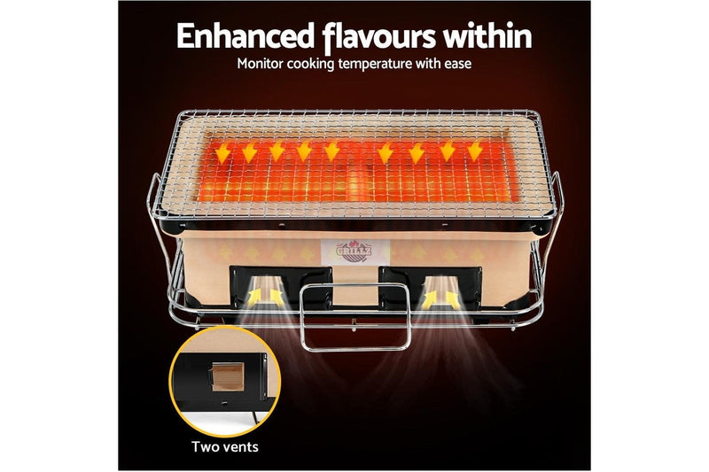 Grillz BBQ Grill Tabletop Charcoal Smoker