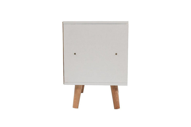 White Wood Drawers Side Nightstand Storage Cabinet Mdf 40 Inch Bedside Tables