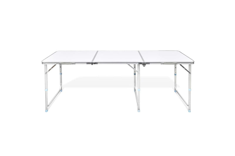 Foldable Camping Table Height Adjustable Aluminium 180 X 60 Cm Camping Tables