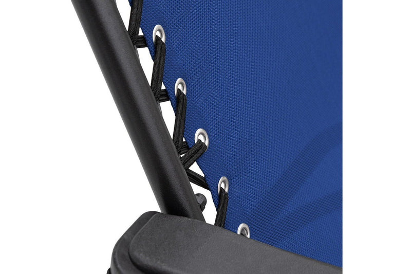 Wallaroo Gravity Reclining Deck Lounge Sun Beach Chair Outdoor Folding Camping Grey Camping Chairs