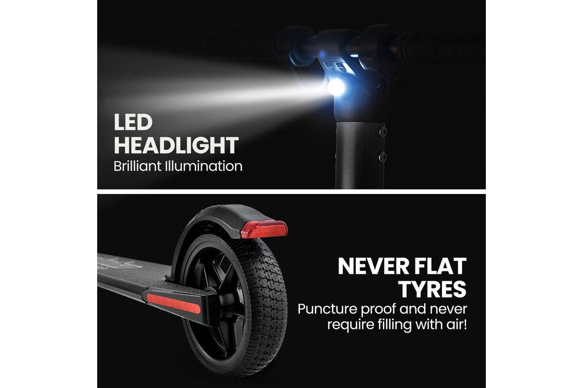 ALPHA Peak 300W 10Ah Electric Scooter, AU Compliant, Suspension, for Adults or Teens, Black