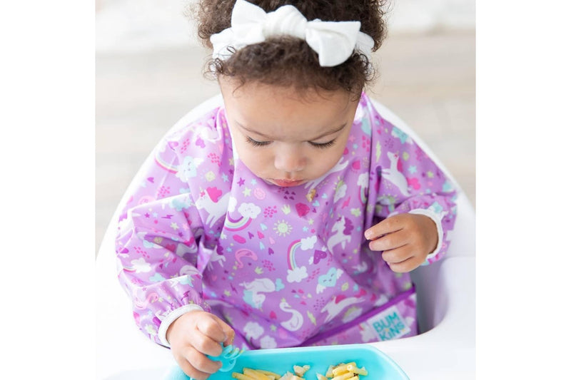 Bumkins: Waterproof Sleeved Bib - Unicorns