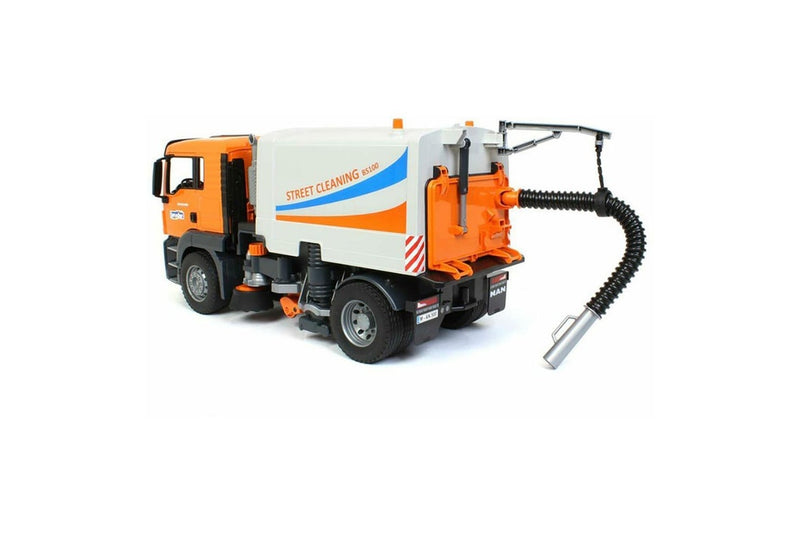 Bruder BS100 1:16 TGS Street Sweeper Cleaning Truck Kids Pretend Play Toy 4y+