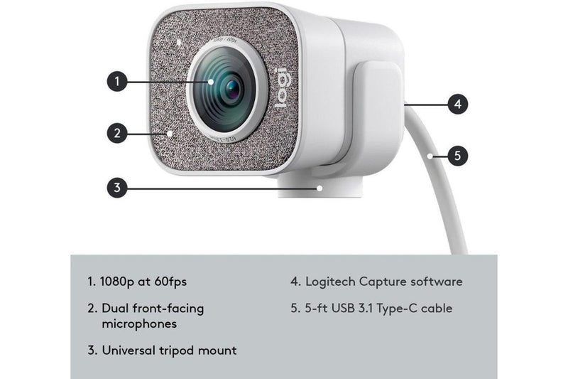 Logitech Full HD StreamCam USB-C (White)