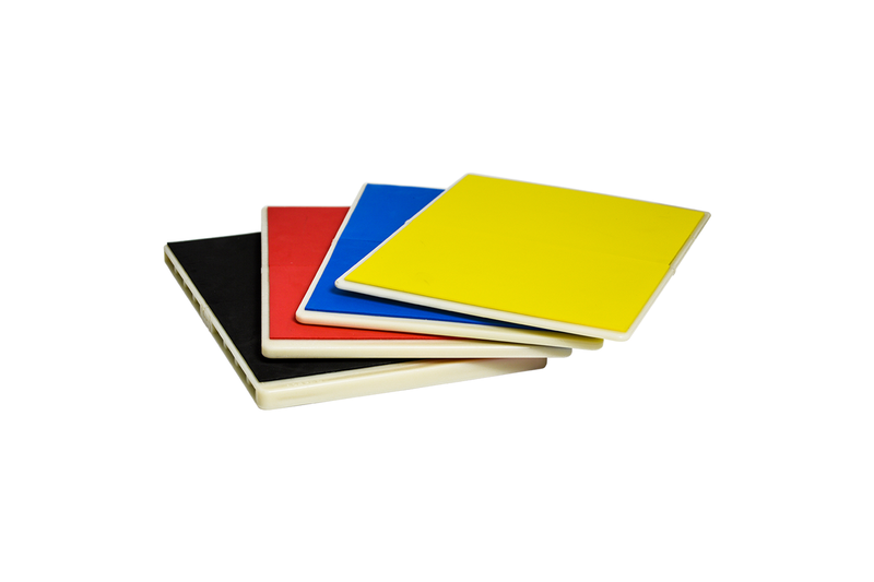 Martial Arts Supply Rebreakable Board Taekwondo, MMA, Karate-Set: Yellow, Blue, Red & Black
