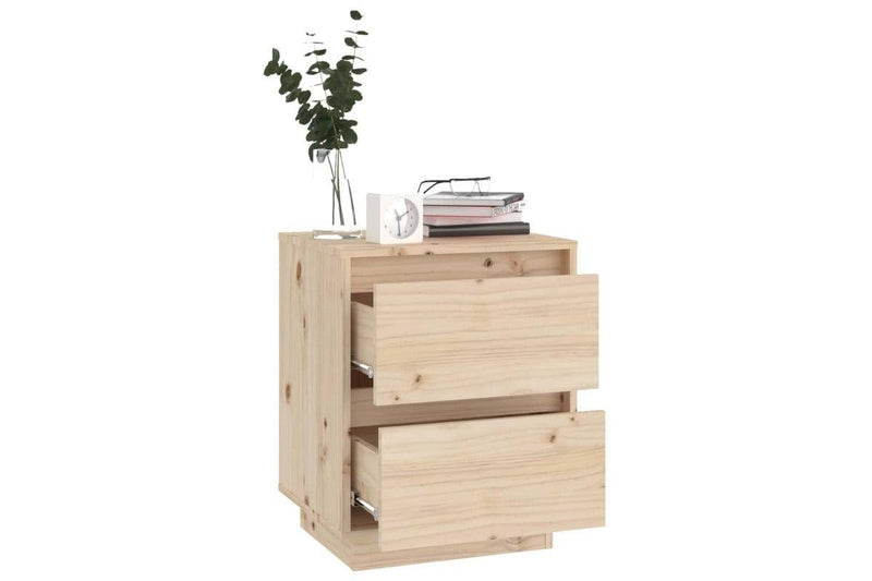 Bedside Cabinets 2 Pcs 40X35x50 Cm Solid Wood Pine Bedside Tables
