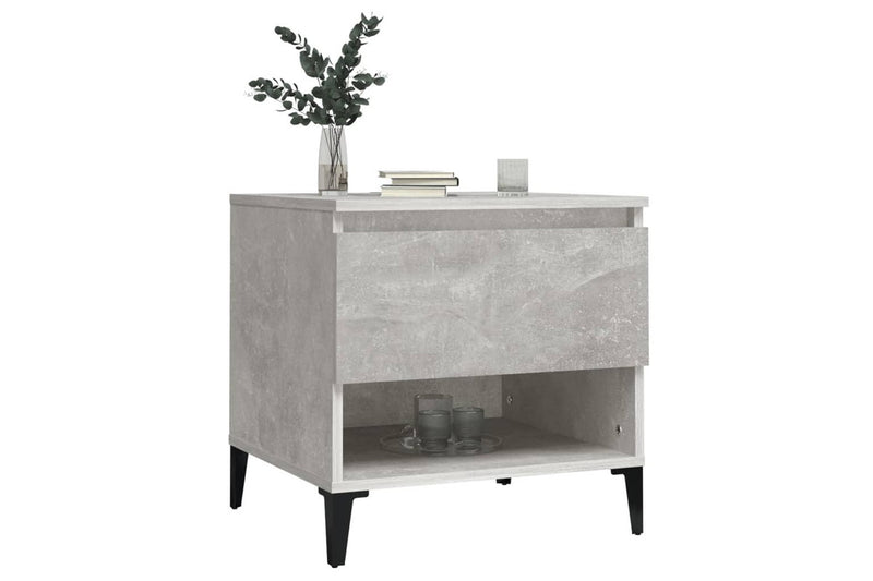 Side Table Concrete Grey 50x46x50 cm Engineered Wood vidaXL