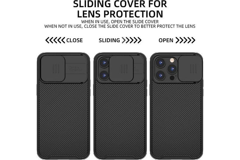 Nillkin For Apple iPhone 15 Pro Case [Support Magsafe Charger] CamShield With Camera Protection Case Slim Magnetic Shockproof Heavy Duty Cover (Black)